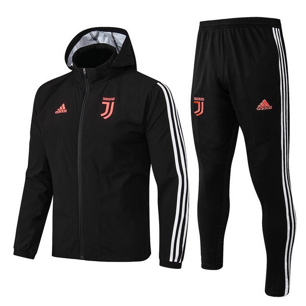 Windjacke Juventus Komplett Set 2019-20 Schwarz Weiß Fussballtrikots Günstig